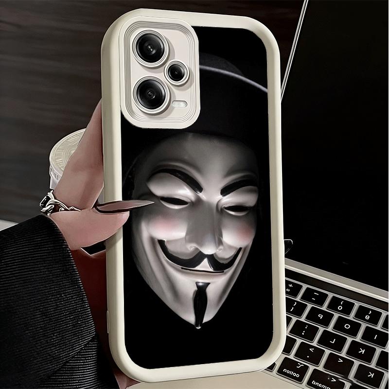 Phone Case for Xiaomi Redmi Note 15 14 13 Pro Plus Anonymous V Mask Shell 12S 11 11S 11T 5G 14S Soft Silicone Funda
