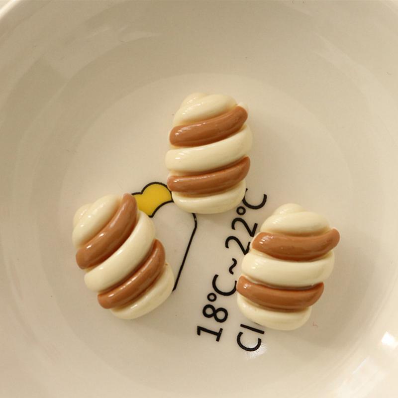 10Pcs New Cute Animal Bear, Cake, Chocolate Resin Cabochon Scrapbooking Diy Jewelry Hairpin Craft Decoration Accessories A82