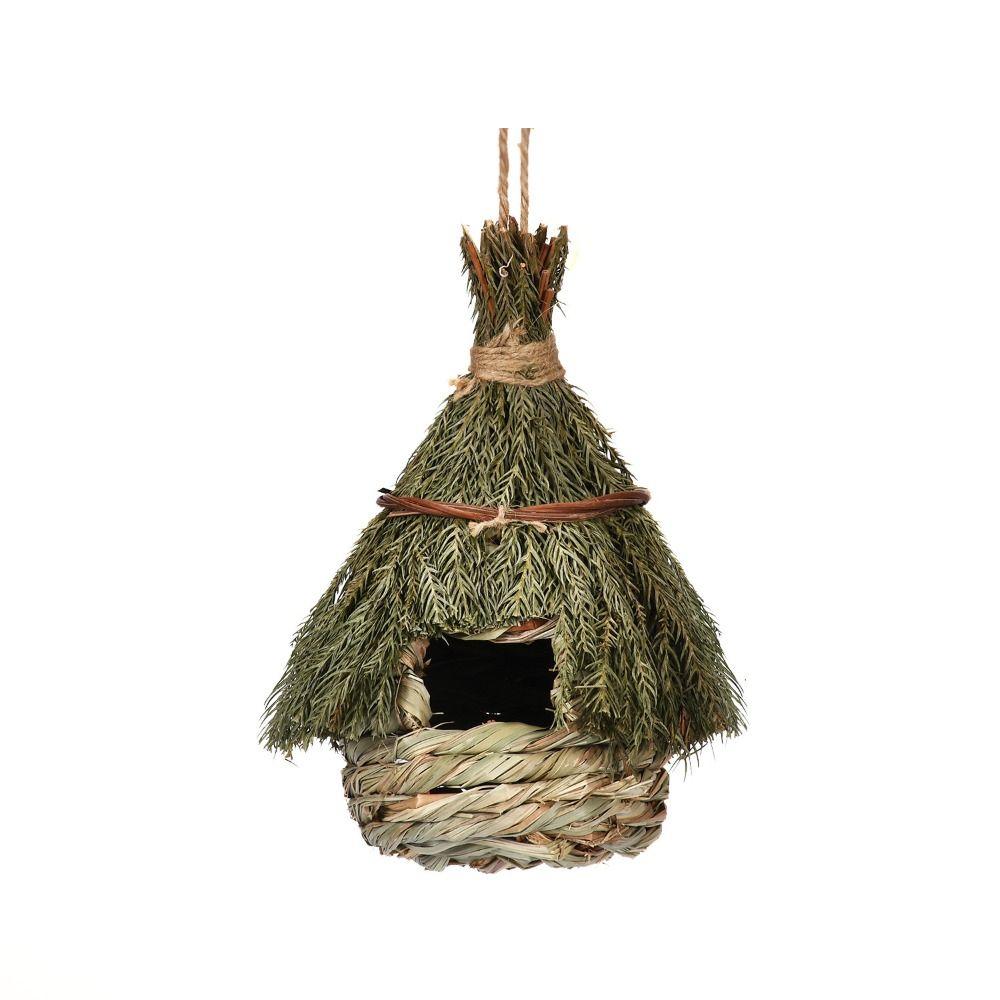 

Weaved Birds House 6 Style Parrot Breeding Hut Pet Bedroom Hummingbird Cage Shelter Style 6