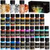 Biutee Resin Colorants, Nail Powder, Mica Powder, 32-Color Set (5gColor), Resin Dye, 26-Color Mica Powder, 3-Color Gold Leaf Powder, 3-Color Laser