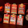 6 pieces Traditional Red Pockets Cartoon Lucky Money Bag New Year Lucky Packets  Wedding Celebration