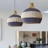 Ratanové závěsné svítidlo Kreativní barevné sladění Ratanová lampa Čínský styl Svítidlo do jídelny Restaurace Závěsné svítidlo