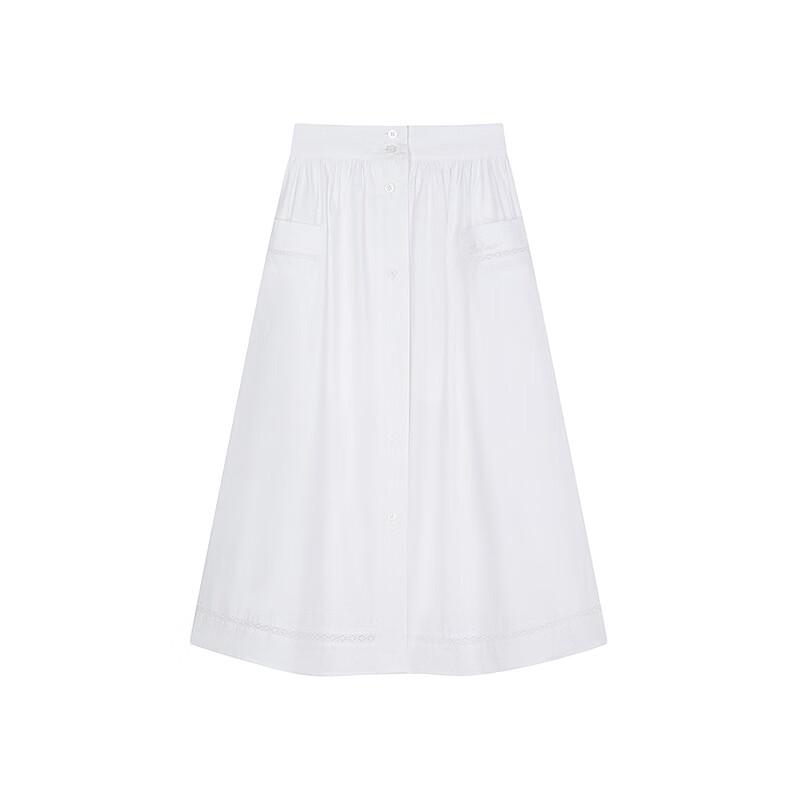 Teenie Weenie Women's Summer 2025 Asymmetrical White Skirt