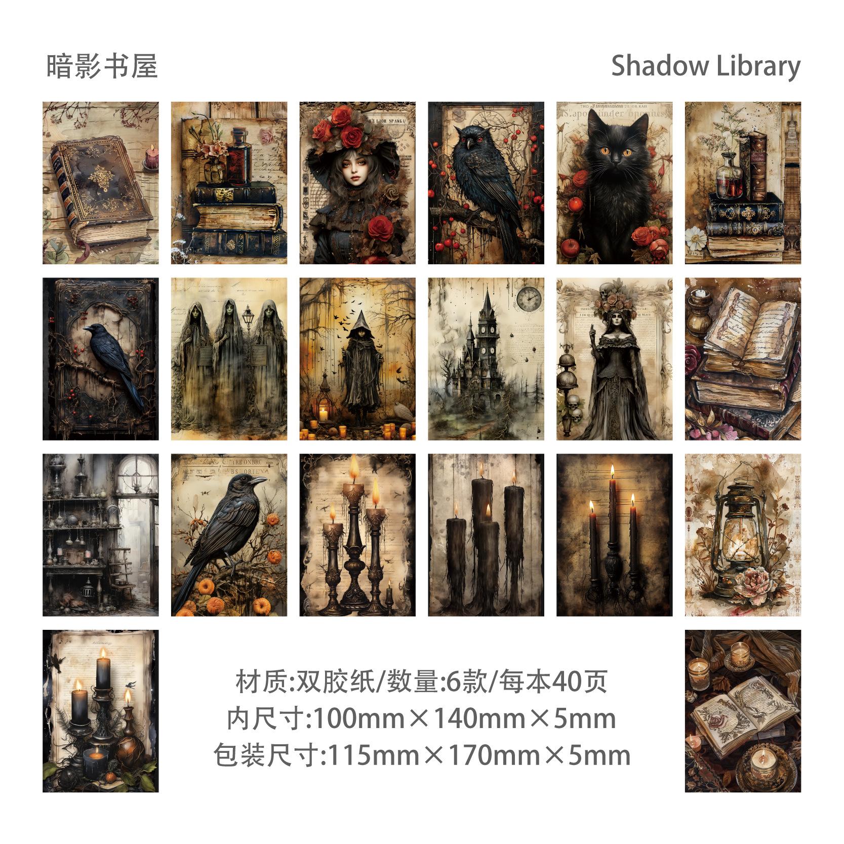 

30pcs/lot Memo Pads Material Paper Gothic World Junk Journal Scrapbooking Cards Retro Background Decoration Paper