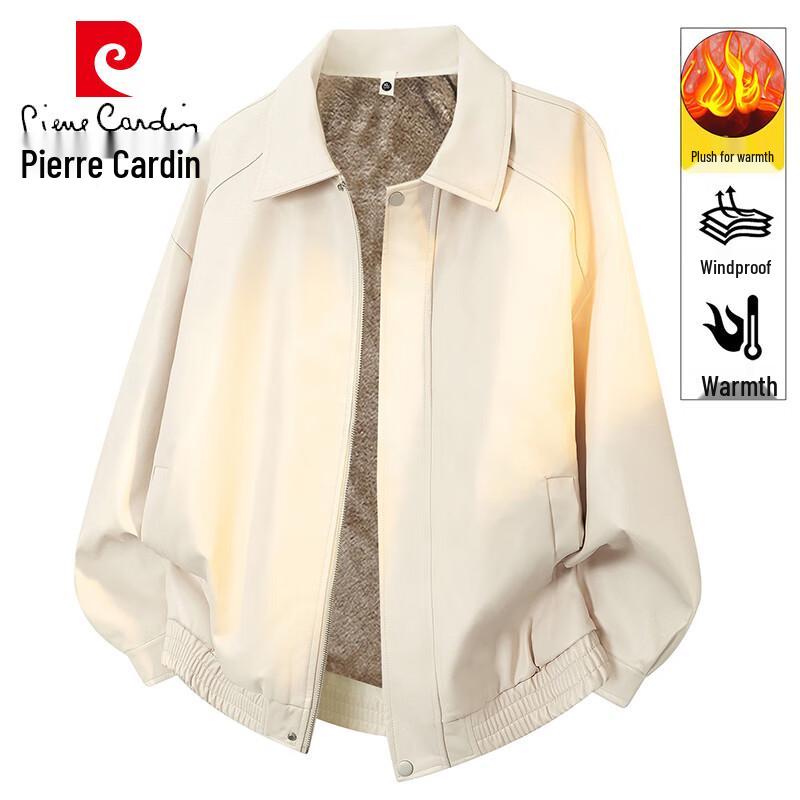 Pierre Cardin Men's Fleece Lined PU Jacket