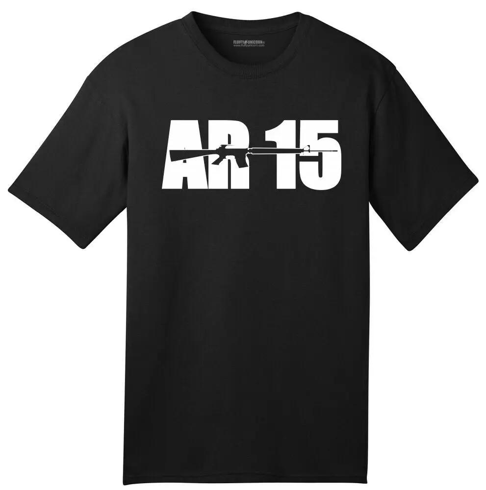 USA Made AR15 Gun Rights Hunting Tee American mens summer cotton oneck TShirt Guns Second Amendment