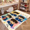 Detective Conan Print Rug, Washable Floor Carpet, For Entryway Dorm Laundry Room Office Study, Home Decor Birthday Christmas Gift