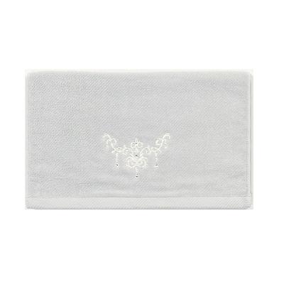 Senko NYNAS Shanti Silver 33 X with Made In 74828 Towel, Gray, Approx. 80cm, Rhinestones, Elegant, Japan,