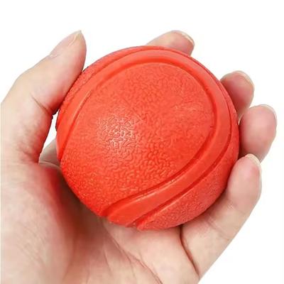 Hundespielzeug Kauspielzeug Ball Elastischer Gummi Solider Ball Anti-Kauen Für Draußen Werfen Apportiertraining Langlebiger Bissfester Gummiball