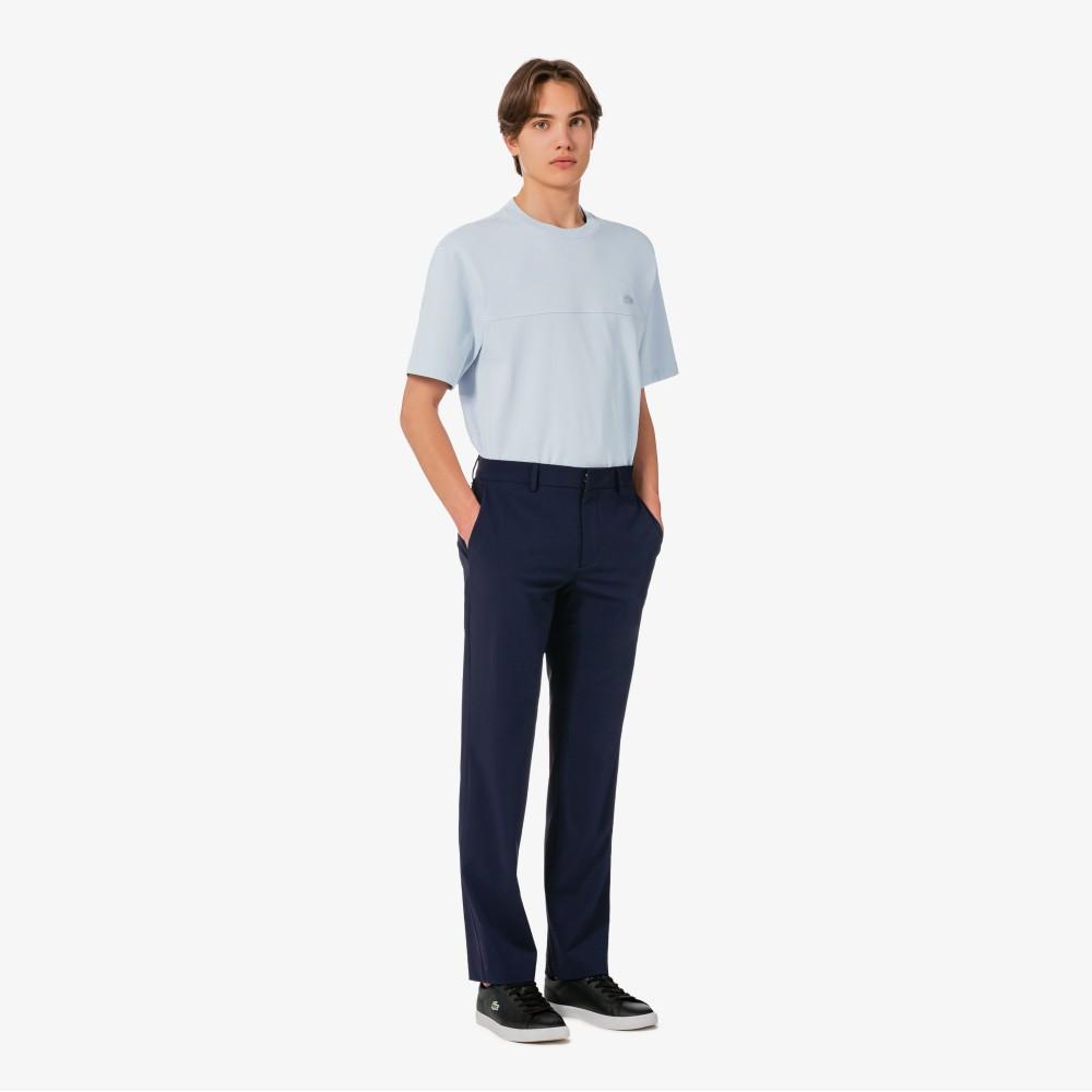 Lacoste Men's Strong-Twist Woven Cut-Out Short-Sleeve T-Shirt TH358E-56GJ2G