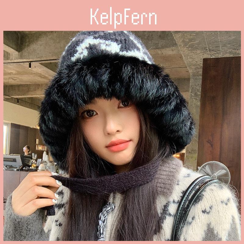 Knitted Hat Women Winter Warmth Windproof Beanie For Casual Fashion