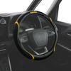 MOMO WAVE Steering Wheel Size Cover, Italy, Milan, S, Black/Yellow