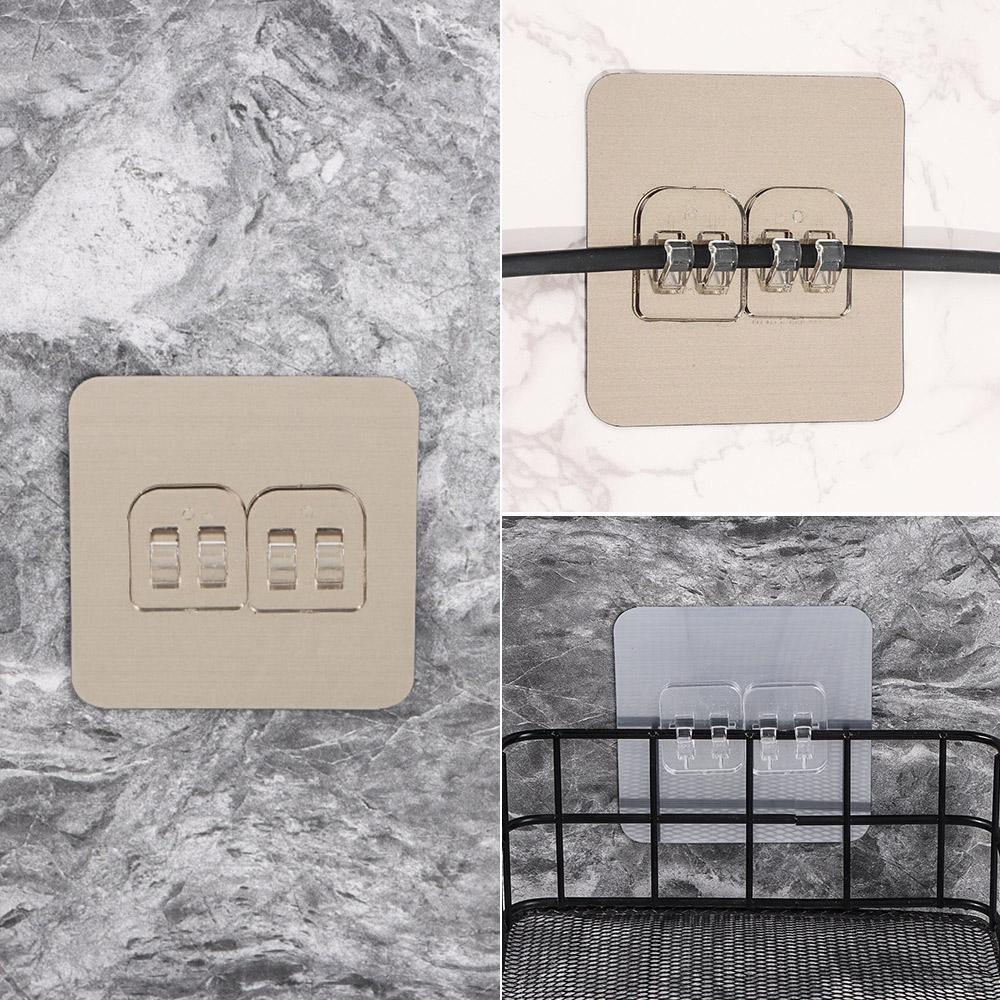 

Home Shelf Holder Strong Non-marking Glue Brushed Hook Magic Stickers Buckle Free Punch Hook