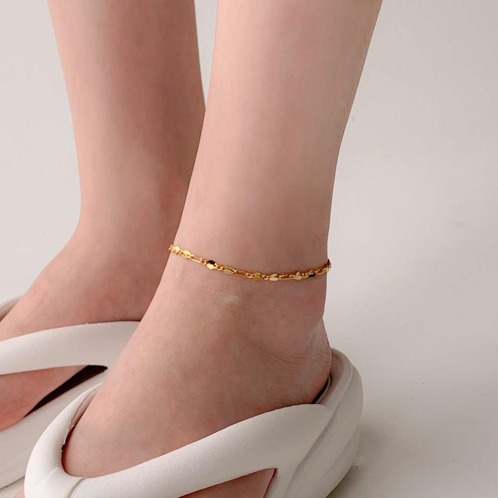 

Серебряный браслет Blue City Wear Line из стерлингового серебра с золотой цепочкой