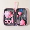20pcs/8pcs Box Baby Care Kit Baby Grooming Set Thermometer Nail Trimmer Brush Nasal Aspirator Portable EVA Case New Mom Must Have Infant Care Supplies