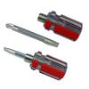 Pack of 2 Mini Double Use Screwdrivers Portable Design for Everyday Use and Emergency Repairs Flathead and Crosses Head