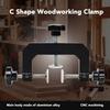 3 Way Fastening Clamp 3 Way C Clamp 3 Way Face Clamp Aluminium Alloy Ergonomic Design Adjustable Cabinet Clamp for Woodworking