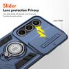 KEYSION Shockproof Armor Case for Samsung S25 FE 5G Camera Lens Protection Ring Stand Phone Back Cover for Galaxy S25 FE 5G