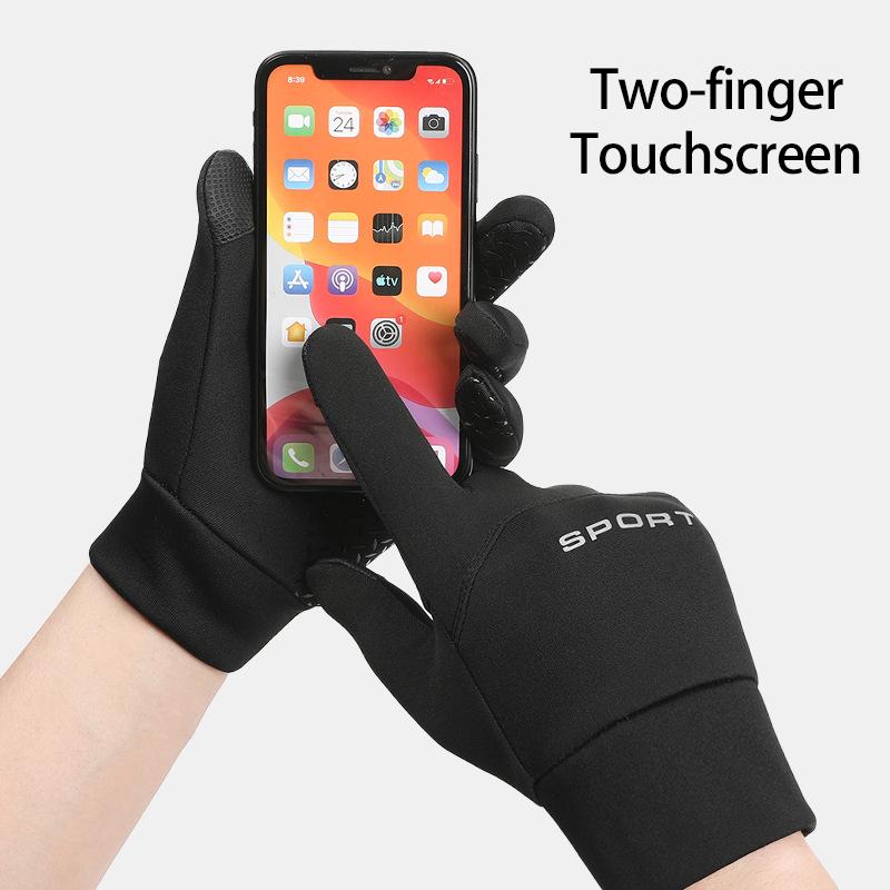 Thermal Winter Mtb Gloves Touch Screen Windproof Cycling Anti-Slip Gloves Men Women Water-Repellent Running Hiking Skiing Gloves