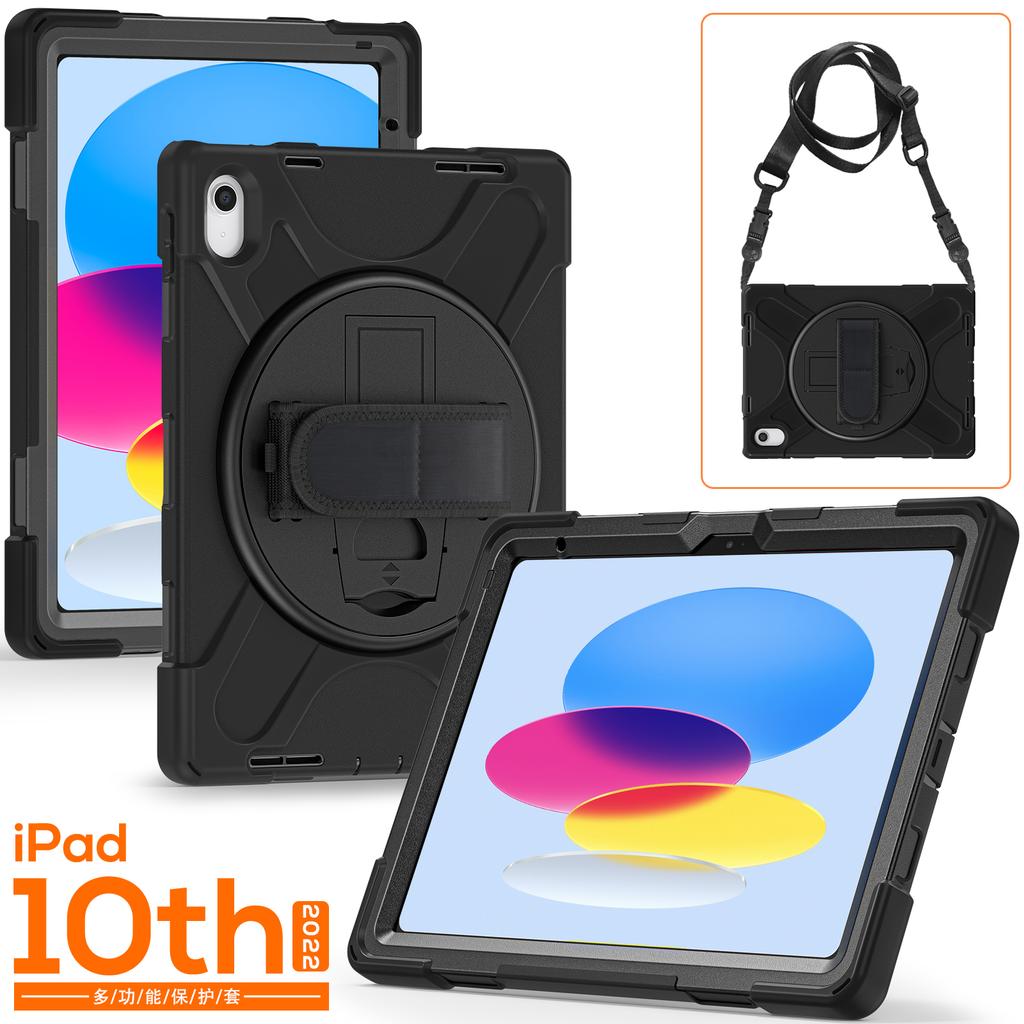 360 Rotating Stand Case Universal for IPad 2025 A16 11th 10.9 2022 10th Gen. A3354 A3355 A3356 A2757 A2777 A2696 Hybrid Cover