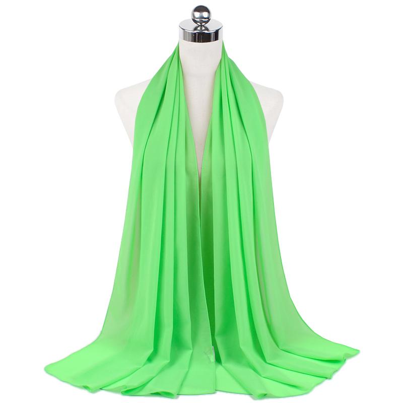 Women Muslim Chiffon Hijab Scarf Shawls Modal Cotton Jersey Hijabs Plain Soft for Ramadan Lady Voile Head Wraps Islamic Turban