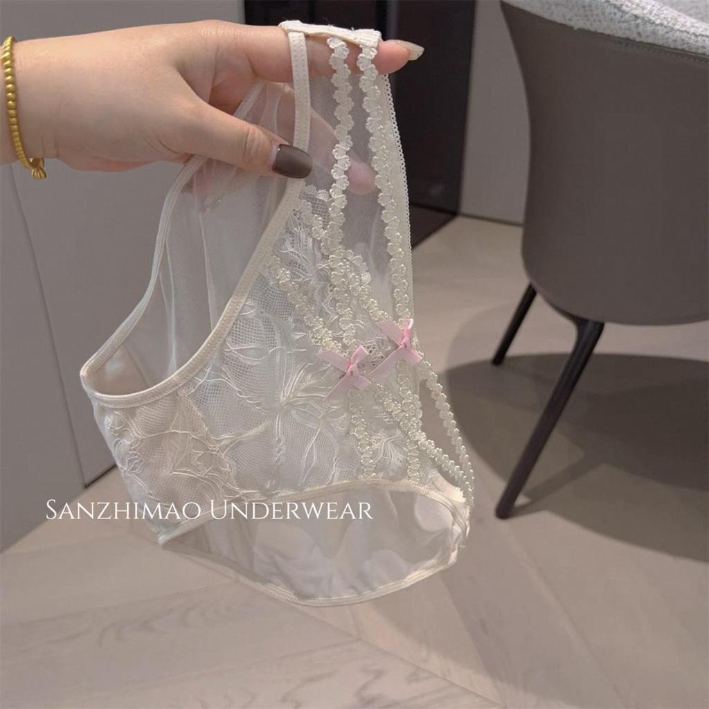 2025 French Satin Lace Seamless Panties, Pure Desire Style