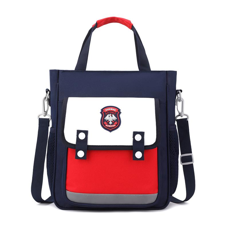 Teczka szkolna Dziecięca wszechstronna przenośna ręczna teczka szkolna Chłopcy i dziewczynki brytyjski styl listonoszka kosmetyczka torba na ramię Podwójna torba artystyczna Drukowane logo