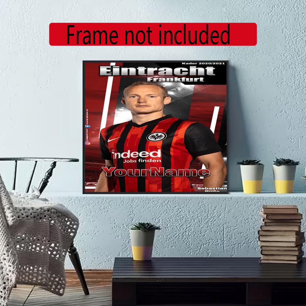 Eintracht Frankfurt Personalized Name Diamond Paintings Mosaic Wall Round Diamond Art Painting Kits Embroidery Crystal Accessories Frameless