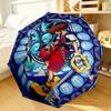 Stained Glass Fantasy King Umbrella 8-Frame for Travel, Camping, Casual Lightweight Portable Umbrella, Essential for Every Family Holidays Gift