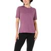 Refined Texture Solid Color Round Neck Sweat Absorbing Regular T-Shirt Women Tops 2032D374-500