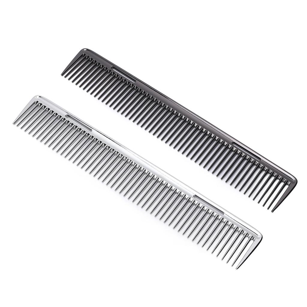 Grzebień fryzjerski Profesjonalny z drobnymi zębami Zapobiega ciepłu Metalowy aluminiowy do salonu Domowego strzyżenia Stylizacji Włosów