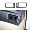 2003-2008 For Toyota Corolla Console AC L&R Air Outlet Trim Carbon Fiber Grain