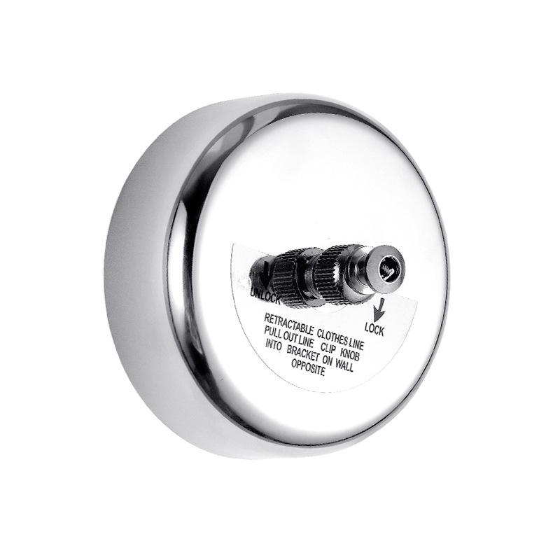 Invisible No-Drill Retractable Clothesline - Indoor/Outdoor, Stainless Steel & Nylon Drying Rope.