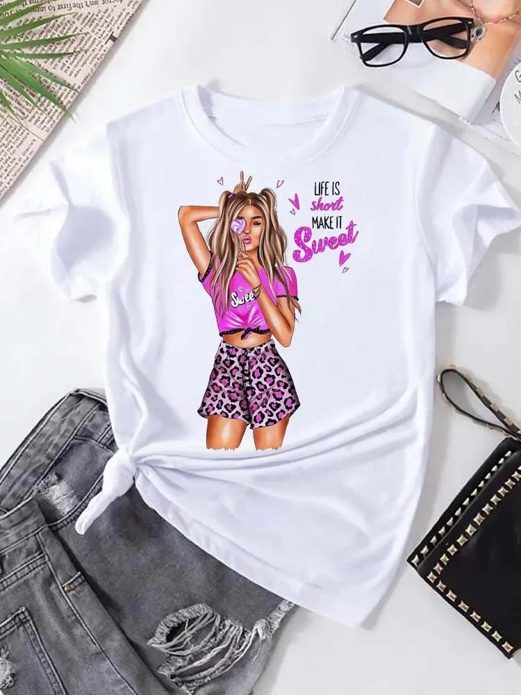 Women T-Shirt Harajuku Streetwear Short Sleeves Female Clothes Tops Tees Printed Female Tshirt Women Fashion Graphic