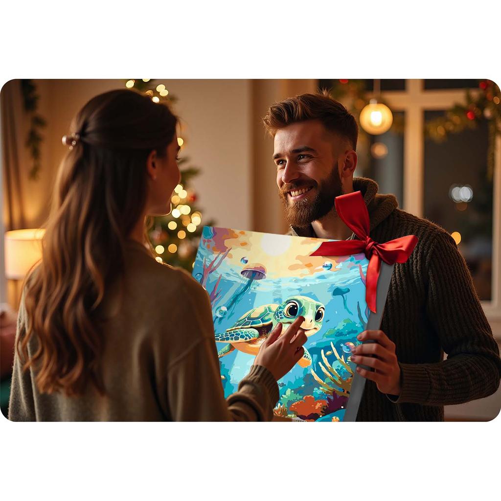 Paint By Number Picture 40X50 Cm Massido Turtle