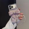 Porous Love Shell Pattern Phone Case for Apple 17PROMAX/15, Material 11/14, with Bow Accessory.