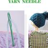 Yarn Needles with Storage Tube, Big Eye Knitting Needles, Random Color Curved Aluminum Sweater Needle-wool Thread Threading Machine Sweater Stitching