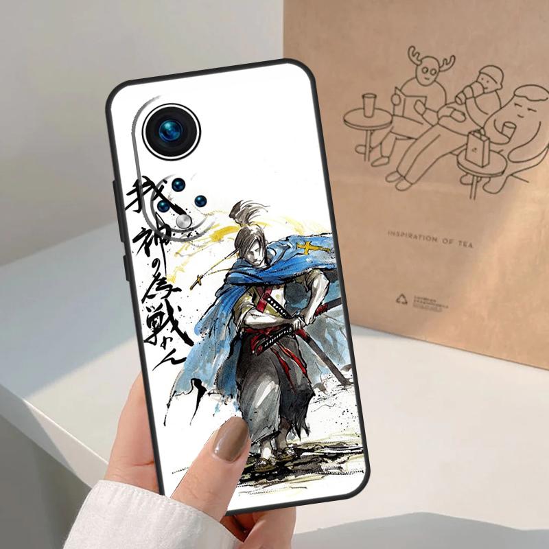 Japanese Samurai Warrior For Honor Magic 7 Lite 5 6 8 Pro Case For Honor 400 200 90 70 50 X8c X8b X9a X9b X9c X9d Win