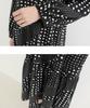 Ppaeppae Sailor Frill Collar Dot Long Dress