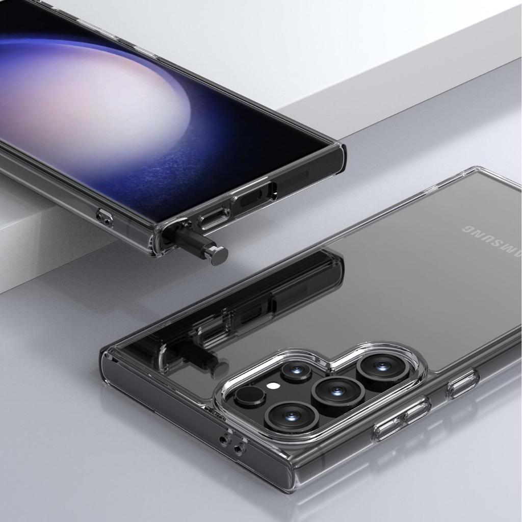 Samsung S25 Ultra/S24 Plus Ice Transparent Aurora Phone Case - Airbag Anti-drop Protective Cover