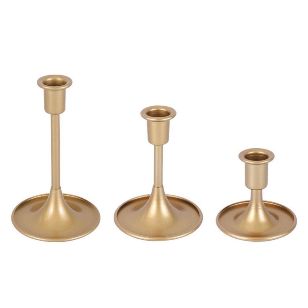 Iron Taper Candle Stand Retro Vintage Candlestick Holder  Kitchen Accessories