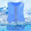 Unisex Cooling Cardigan Vest Summer Outdoor Ice Pack Vest Cooling Cold Vest for Fishing Cycling Chef Ice Pack Vest