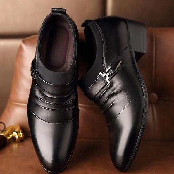 Leather Shoes Men's Business Casual Formal Wear British Men's Youth Leather Shoes