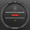 Car Steering Wheel Cover For Mercedes Benz A B C E S Class AMG GLA GLB GLC GLE CLA CLS SLC GLS GLK SLK Vito ML Pilot A45 C43 C63
