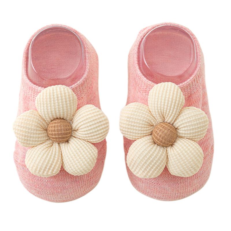 High Quality Cotton Newborn Babies Socks for Girls Cute Flowers Toddler Princess Anti-Slip Children Sock Infant Soft Baby Stuff