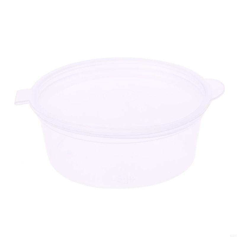 10pcs Disposable Clear Plastic Sauce Chutney Cups Storage Container Box Wi X3UC