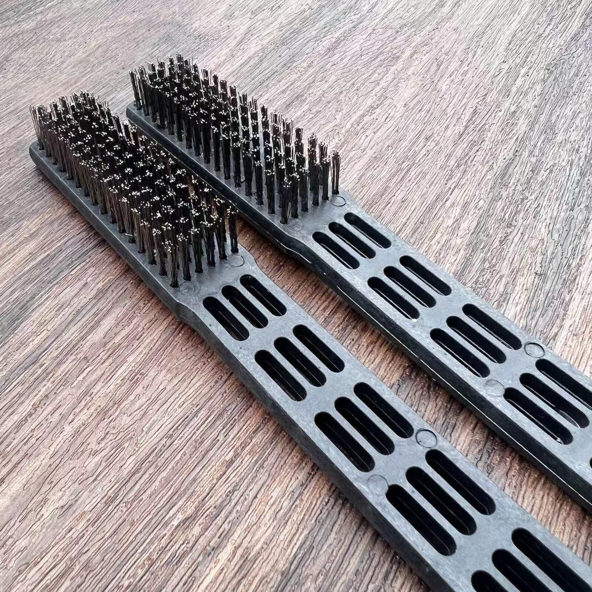 Multi-Functional Steel Wire Brush: Stiff Bristles for Crevice and Kitchen Cleaning, Rust Removal
