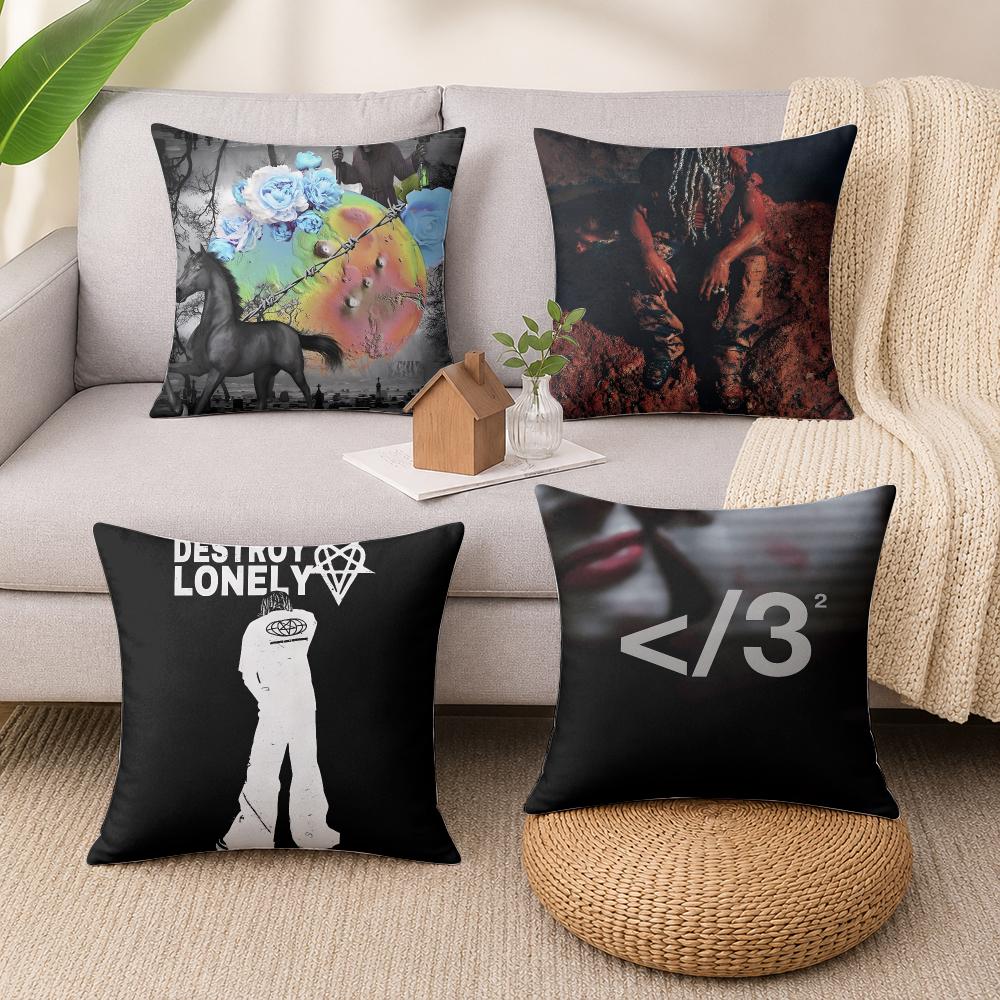 Rapper Singer Ddestroy Lonely Cushion Cover Wrinkleresistant Short Plush Cushion Covers Breathable Machinewashable