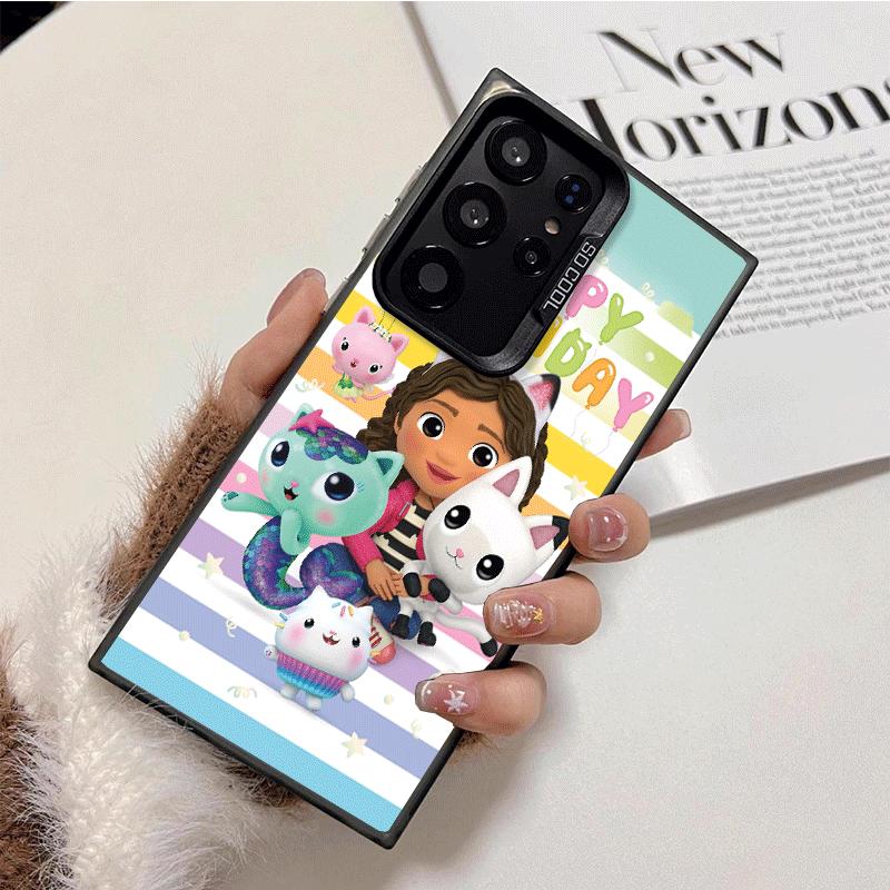 

G-Gabbys Dollhouse Cartoon Shockproof Phone Case for Samsung Galaxy S26 Edge S25 Ultra S24 FE S23 Plus S21 Cover Anti Fall Funda Samsung S21 Ultra