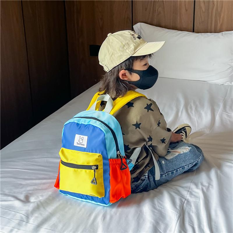 Stylish And Colorful Kindergarten Backpack Lightweight Cute Canvas School Bag For Kids